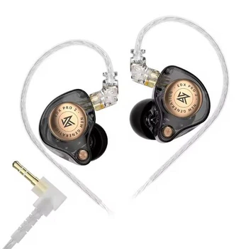 Навушники KZ EDX PRO 2 Black. Внутрішньоканальні Ігрові Із Прозорим Корпусом. In-Ear Monitor навушники для Hi-Fi звуку високої роздільної здатності (No Micro)