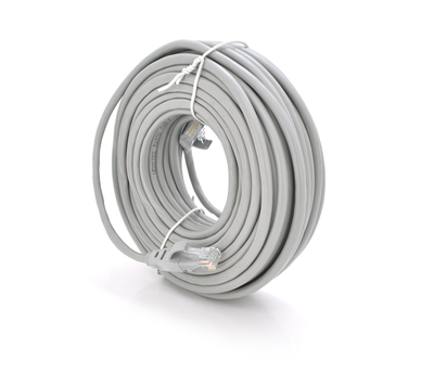 Патч-корд RJ45 Veggieg Cat.5e UTP, 40м, биметалл (CCA), серый