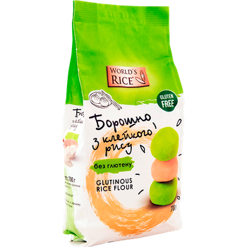 Мука из клейкого риса Без глютена World's Rice 700 г