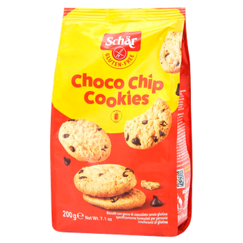 Печиво з шматочками шоколаду Choco Chip Без глютена Dr. Schar 200 г