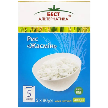 Рис Жасмин Без глютена Бест Альтернатива 5 х 80 г