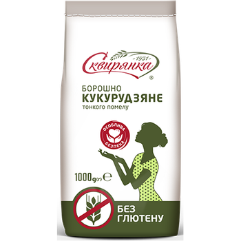 Мука кукурузная тонкого помола Без глютена Сквирянка 1 кг