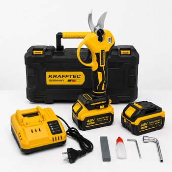 Акумуляторний секатор Krafftec Germany, 48V 6Ah