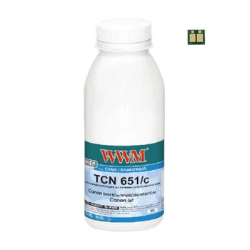 Тонер Canon MF651Cw/MF655Cdw/MF657Cdw, Canon 067 35г Cyan chip WWM (TC-Can067C-35-WWM)