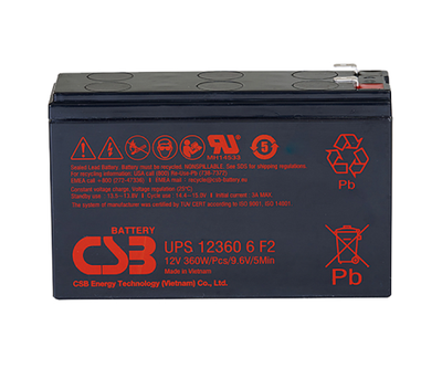 Аккумулятор AGM 12V 6Ah CSB UPS123606F2/F1 (31035)