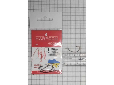 Гачок офсетний HARPOON 6 (5шт/уп)