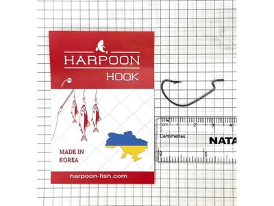 Гачок офсетний HARPOON 1/0 (5шт/уп)