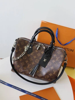 Сумка жіноча Louis Vuitton Speedy 30 Луї Вітон коричнева (101)