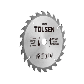 Диск пильный по дереву Tolsen 76450 235 мм 40 зубьев сталь