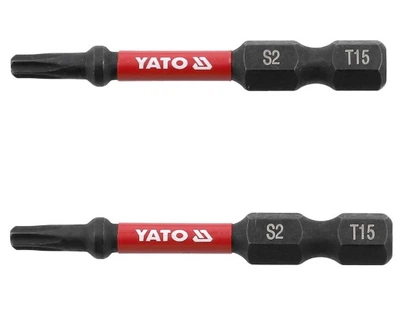 Набор ударных бит YATO TORX T15x50мм HEX 1/4“ 2шт (YT-78052)