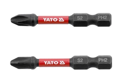 Набір ударних бітів YATO PH2x50м HEX 1/4" 2 шт (YT-78041)