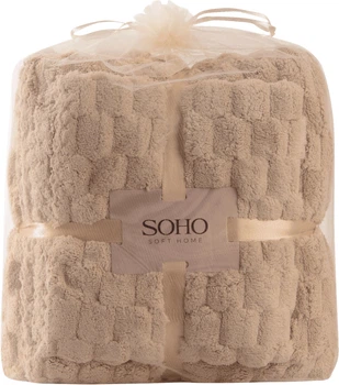 Набор 2 микрофибровых полотенца Soho Банных 70х140 + 35х75 см Sote Beige (35*75+70*140см, мікроф. Sote Bei)