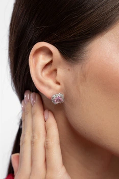 Сережки пусети FAMO SER-13702 Сріблястий * (SER-13702)