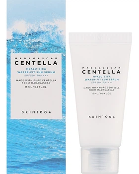 Солнцезащитная сыворотка SKIN1004 Madagascar Centella Hyalu Cica Water Fit Sun Serum SPF50+ PA++++ 15 мл (8809913830061)