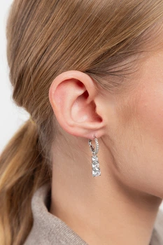 Сережки підвіски FAMO SER-13671 Сріблястий * (SER-13671)