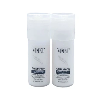 Набір VIART with Collagen шампунь і маска для легкого розчісування пошкодженого волосся пробники 2x25 мл