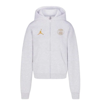 Мужской худи на молнии Jordan x PSG серое M (ZPHOD26)