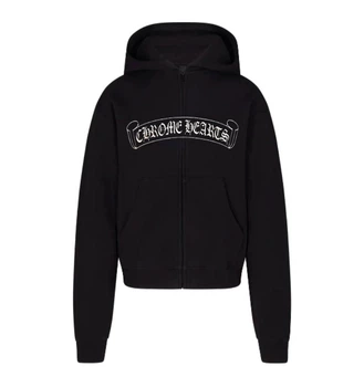 Чоловічий зіп-худі Chrome Hearts Чорний Розмір XS (ZPHOD15)