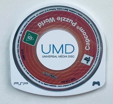 UMD-диск для PSP - Capcom Puzzle World англ, Б/У