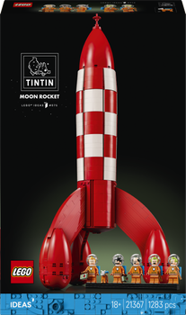 Zestaw klocków LEGO Ideas Tintin i rakieta na Księżyc 1283 elementy (21367)