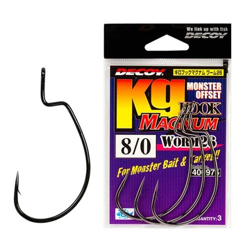 Крючок Decoy Worm26 Kg HOOK MAGNUM 6/0, 4 шт/уп