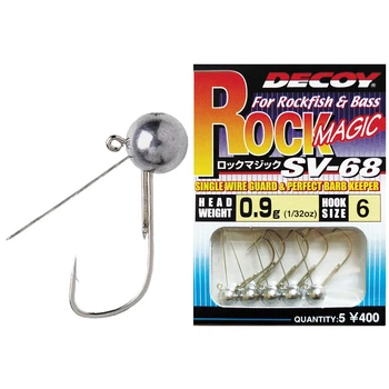 Джиг-головка Decoy Rock Magic SV-68 06 0.9g 5 шт/уп