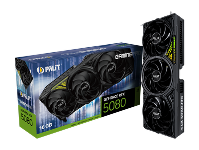 Видеокарта RTX 5080 16GB GDDR7 GamingPro V1 Palit (NE75080019T2-GB2031Y)