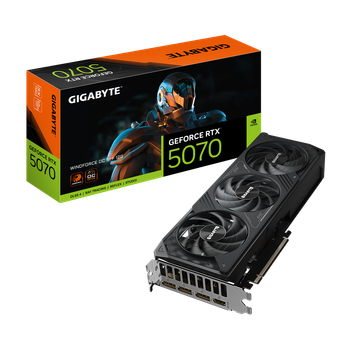 Видеокарта RTX 5070 12GB GDDR7 Windforce OC SFF Gigabyte (GV-N5070WF3OC-12GD)