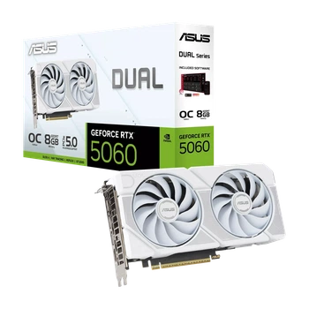 Відеокарта RTX 5060 8GB GDDR7 Dual OC White Asus (DUAL-RTX5060-O8G)