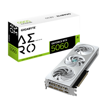 Видеокарта RTX 5060 8GB GDDR7 Aero OC Gigabyte (GV-N5060AERO OC-8GD)