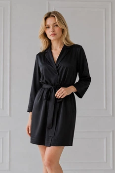 Халат Komilfo 50(2XL) Чорний (96042)