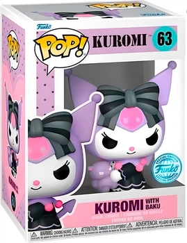 Figurka Funko Pop! Sanrio Kuromi 63 Kuromi with Baku Exclusive 66430 (889698664301)