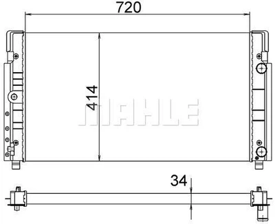 Радіатор охолодження Mahle CR 1533 000S