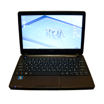 Ноутбук Acer Aspire One 722-BZ454 Black / 11.6" (1366x768) / AMD Dual-Core C-60 / RAM 4 ГБ / SSD 240 ГБ / 1.4 кг / LAN / Linux - Б/У