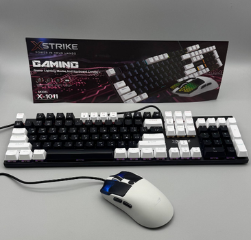 Клавіатура + миша комплект USB RGB для ПК XSTRIKE X-1011