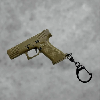 Брелок пистолет глок Glock 17 койот