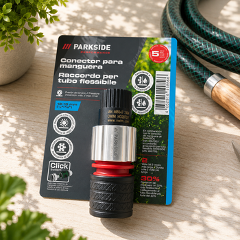 Коннектор для садового шланга 13-15 мм 1/2"–5/8" Performance Parkside