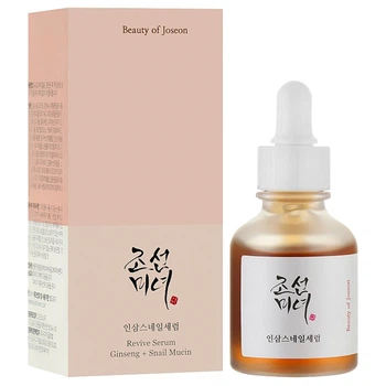Восстанавливающая сыворотка с экстрактом женьшеня и муцином улитки Beauty of Joseon Revive Serum, 30 мл