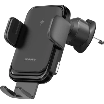 Автодержатель с беспроводной зарядкой Proove Nitro Charge 15W Matte Black (WHNC15002005) [166255]