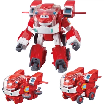 AULDEY Super Wings Super Equipment Carrier Transforming Robot Ledi with Mini Wings, Children's Toys, Birthday Gift
