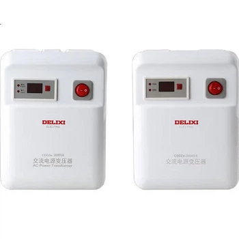 DELIXI ELECTRIC Трансформаторний перетворювач напруги для побутової техніки для використання за кордоном, 3000 Вт, перетворення 110 В на 220 В