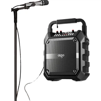 Портативная колонка Aiguozhe T52 с функцией караоке 7W