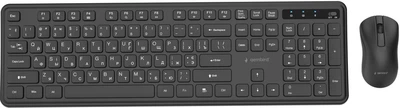 Zestaw bezprzewodowy Gembird Slim Pro Business Wireless Black (KBS-WPS-01-CYRL)