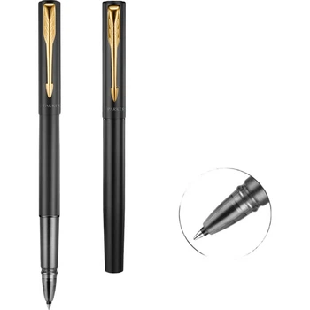 Ручка PARKER Signature деловая с золотым зажимом, черная, подарочная