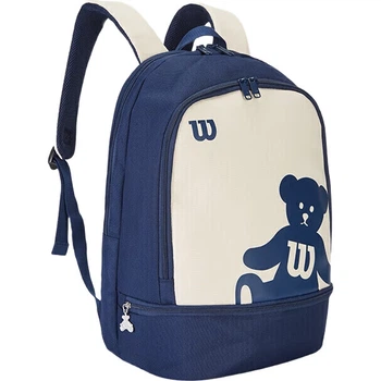 Рюкзак Wilson BEAR WR8027001001, теннисный рюкзак Wilson с принтом медведя и внутренними отделениями.