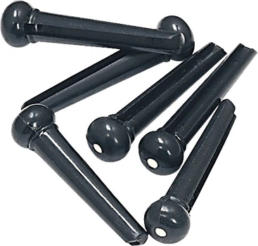 Заколки для струнодержателя акустической гитары GEWA Bridge plug Dot 6 шт Black (RG-555004)