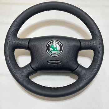 Чехол-Обплетения на руль из натуральной кожи Skoda Octavia
