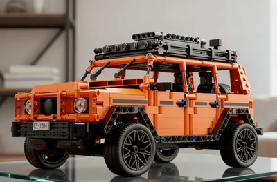 Конструктор 1150 деталей внедорожник Mercedes G500 1:14 оранжевый
