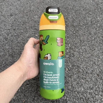 Термобутылка Owala FreeSip Minecraft Green 945 мл (Special Edition)