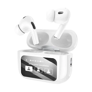 Бездротові навушники Hoco EW72 TWS Bluetooth 5.4 навушники з ANC шумоподавленням сенсорний LED дисплей гарнітура з мікрофоном навушники для Android iPhone бездротові Bluetooth навушники з кейсом Type C